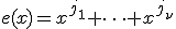 e(x)=x^{j_1}+\dots+x^{j_{\nu}}